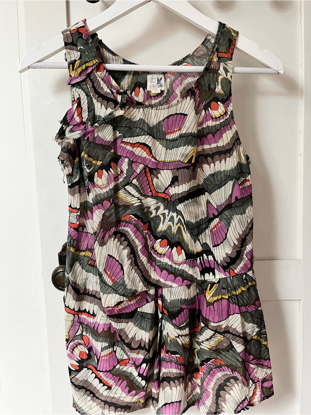 Anthropologie Sleeveless Printed Tank Top